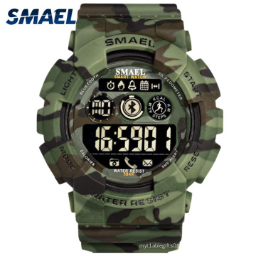SMAEL 8013 Sportuhren Herren Digitale Armbanduhren Herren Chronograph Militär Armee Camouflage LED Display Uhren